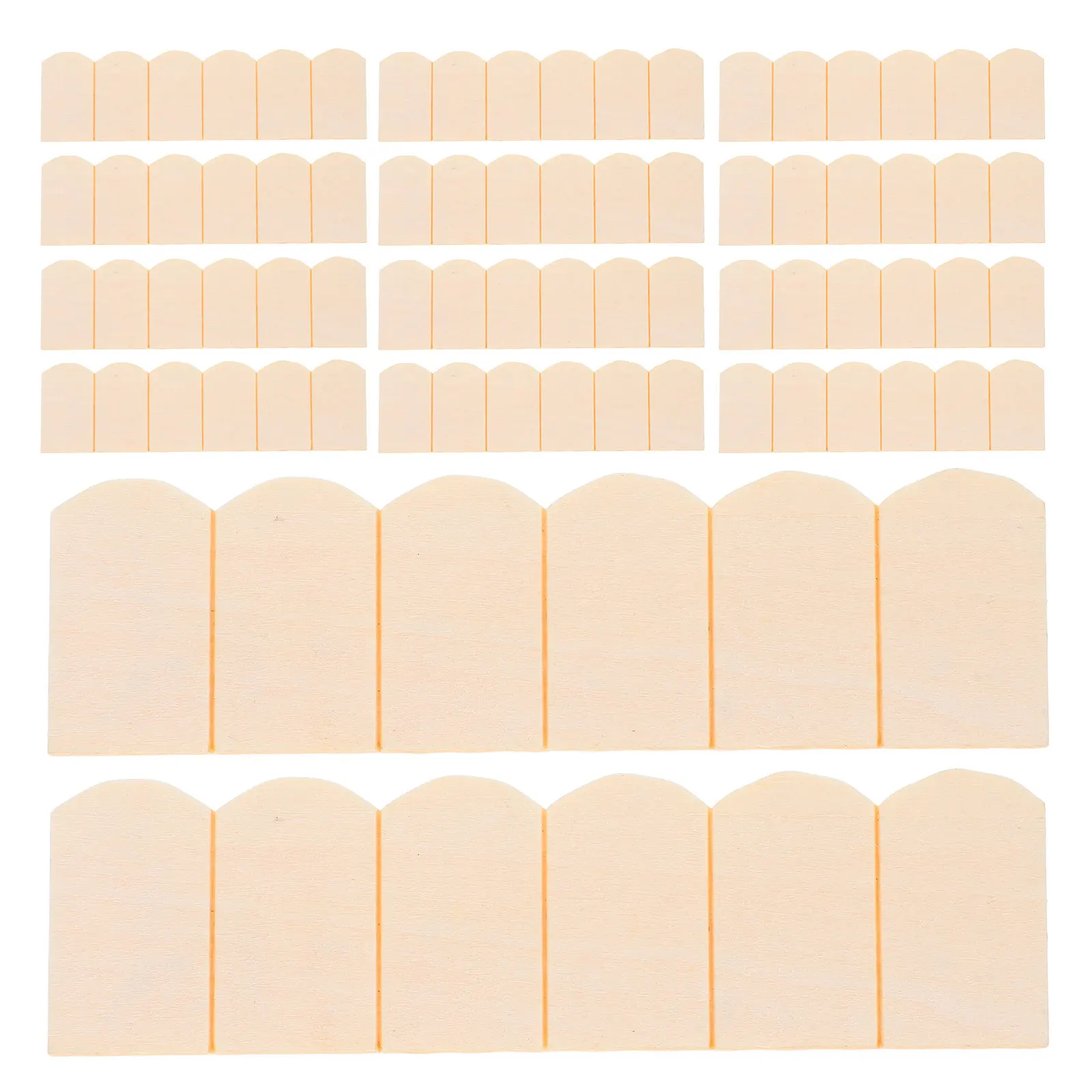 

48 шт. миниатюрная крыша для кукольного домика, набор незаконченных деревянных черепиц, реалистичный дизайн, сделай сам, ремесло, детское образовательное здание