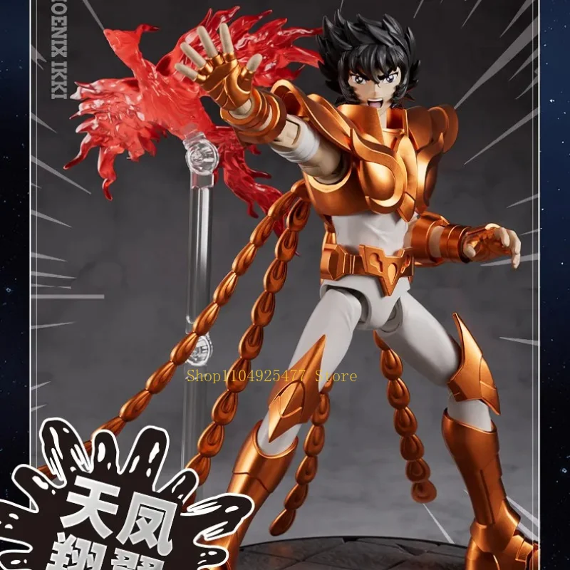 BLOKEES Saint Seiya Building Blocks Beyond Anime Cartoon Assembled Toy Purple Dragon Desktop Capricorn Shura Ornaments Gifts