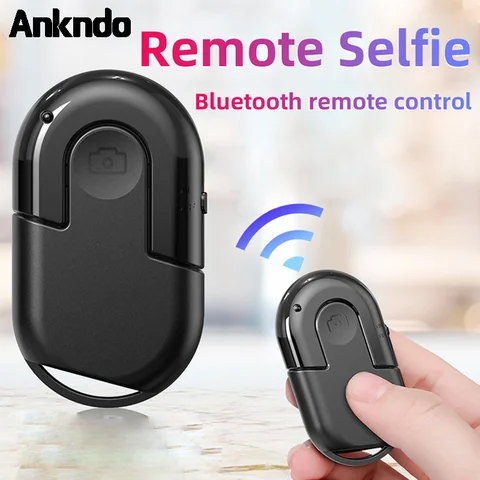 Wireless Bluetooth Self Timer Remote Control 10M Distance Shutter Button for Smartphone Camera Vlog Photography Easy Pairing