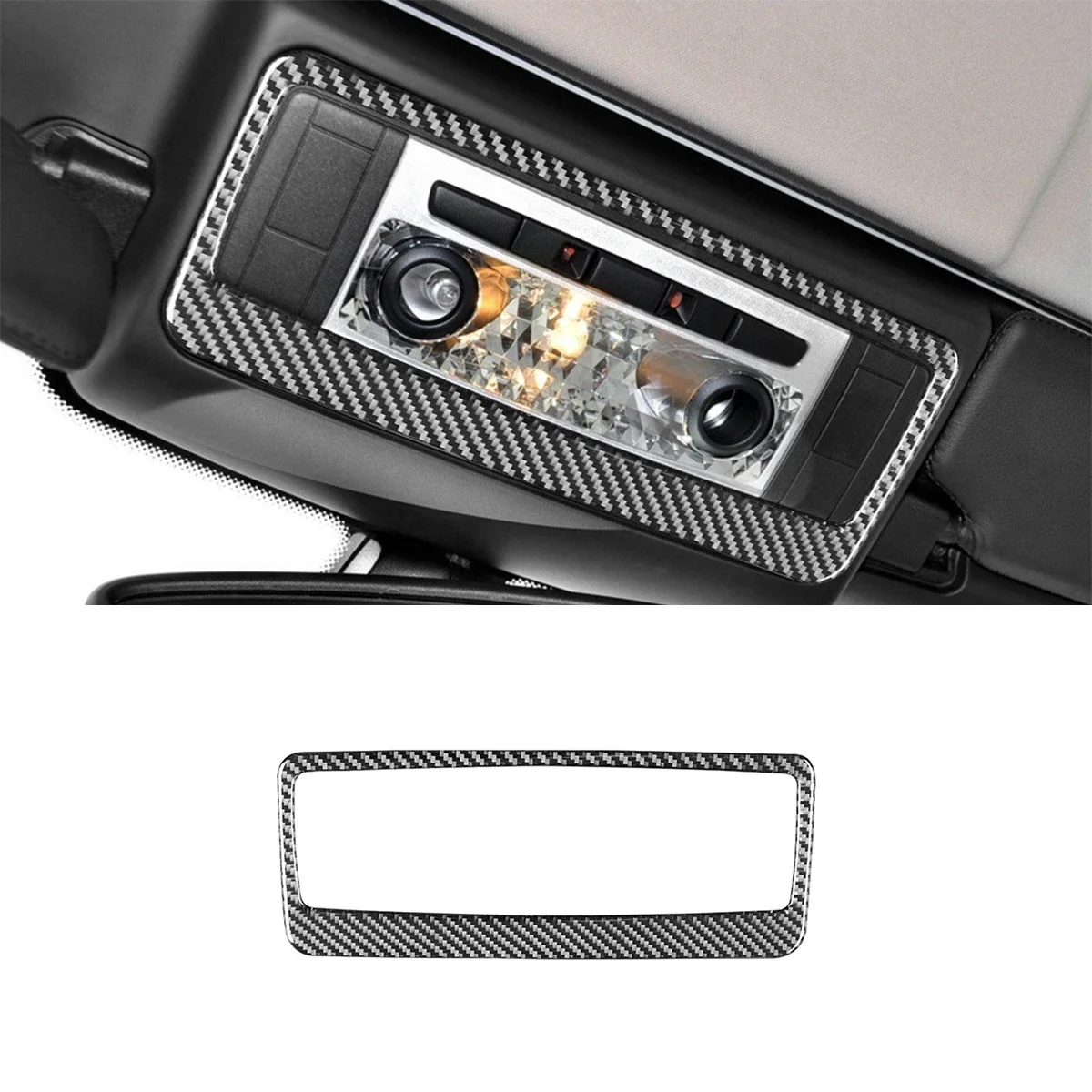 

For Bmw 2009-2017 Z4 E89 Interior Modification Parts Carbon Fiber Roof Reading Light Decorative Stickers Accessories Ries Tools