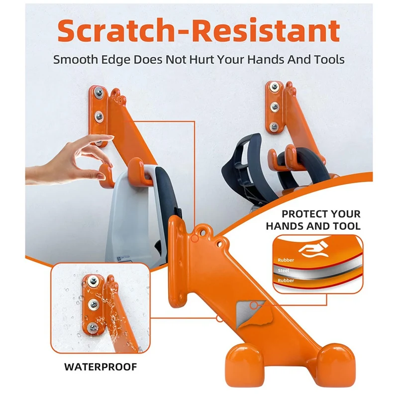 A76X-kettingzaaghouder, 1-pack kettingzaagwandhouder, zware kettingzaagrek standaard accessoires garage organisatie opslag