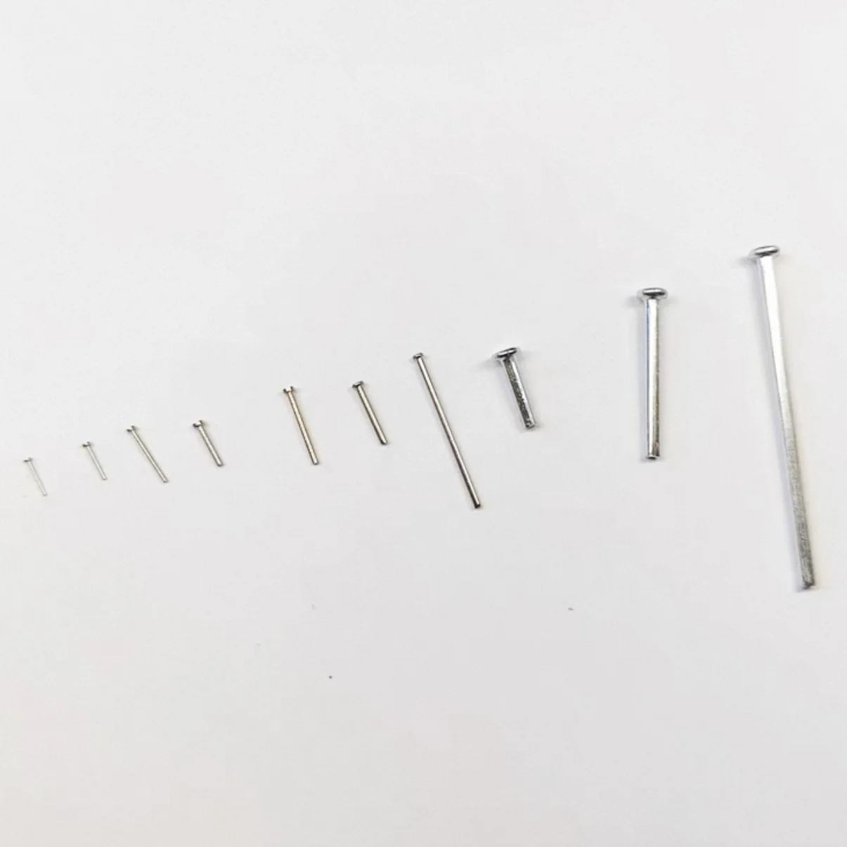 0.4/0.5/0.6/0.8/1MM Flat Headed Pin DIY Toy Car Model Locating Pin Rivet Stainless Steel PIN