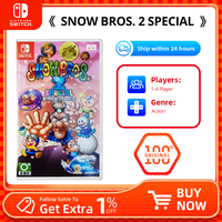 Nintendo Switch Game - SNOW BROS. 2 SPECIAL - 100% Original Game Physics Ink Cartridge for Switch OLED Lite