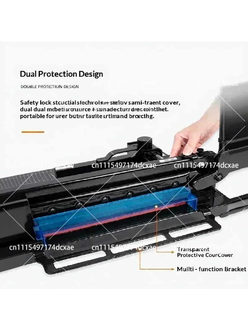 Heavy Duty Guillotine Paper Cutter 858 A3 A4, 4cm Thick Paper Slicer Trimmer, 400 Sheet Capacity Manual Cutting Machine