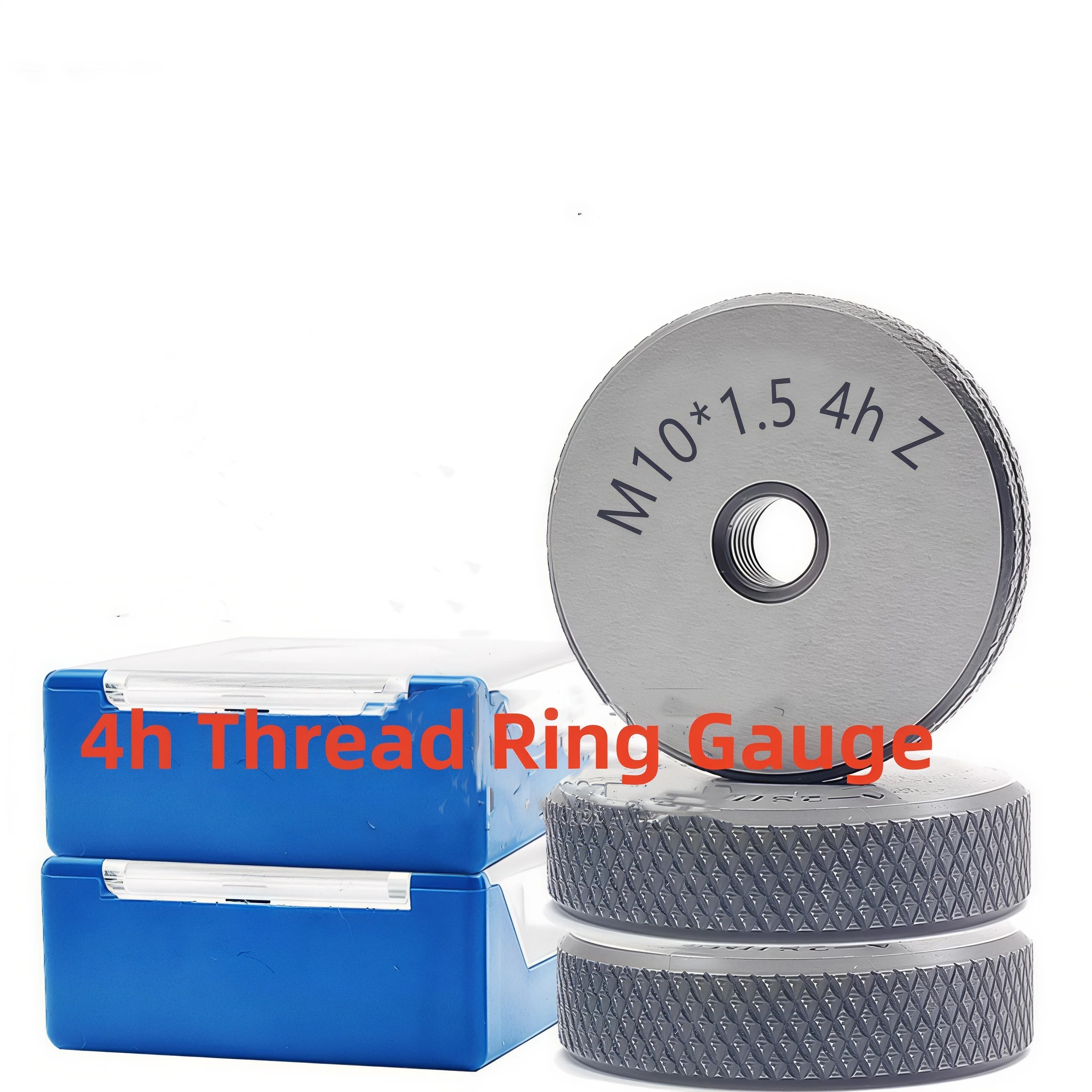 1SET Non-Standard Metric Fine Tooth Thread Ring Gauge 4h 5h 7h M2M2.5M3M3.5M4M5M5.5M6 1*GO+1*NOGO  Measure Tool
