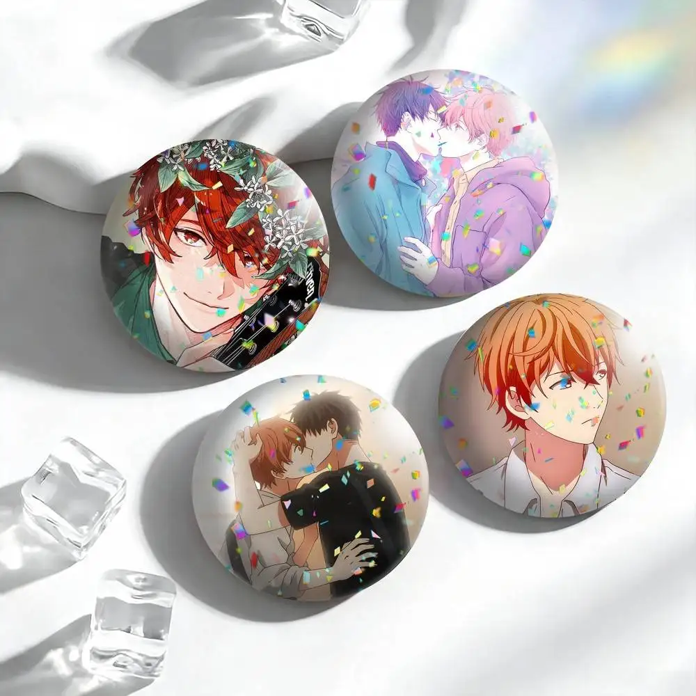 Given BL Anime Ritsuka & Mafuyu Sato  25 32 44 58 75mm Badges Personalized Round Brooches Pins Accessory Gift