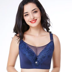 Push Up Bra Large Cotton Underwire Brassiere Spandex Full Cup Big Size Bras for Women D E F G Cup Bra 120 115  52G Bras Full Cup