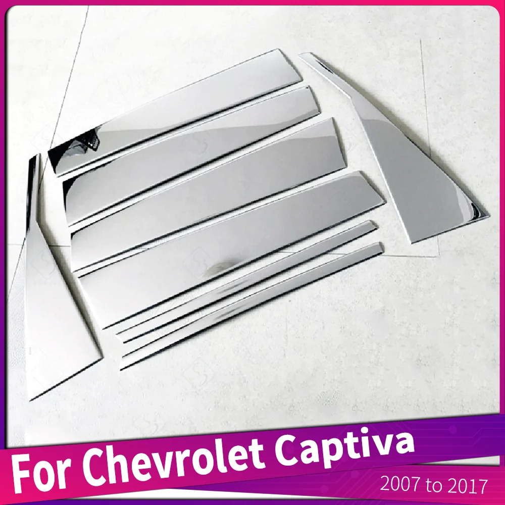 

2007 to 2017 For Chevrolet Captiva Car Door Window Pillar Post Column Cover Trims Sticker External Accessories