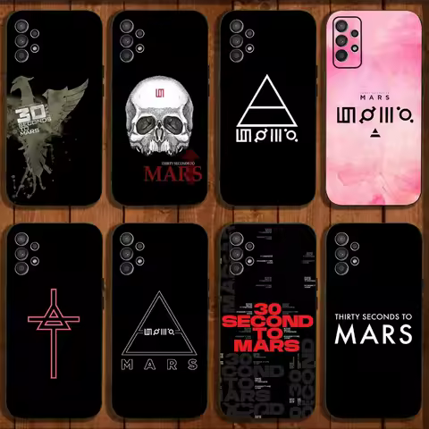 30 S-Second To Mars 30stm Phone Case For Samsung Galaxy A13,A21s,A22,A31,A32,A52,A53,A71,A80,A91 Soft Black Cover