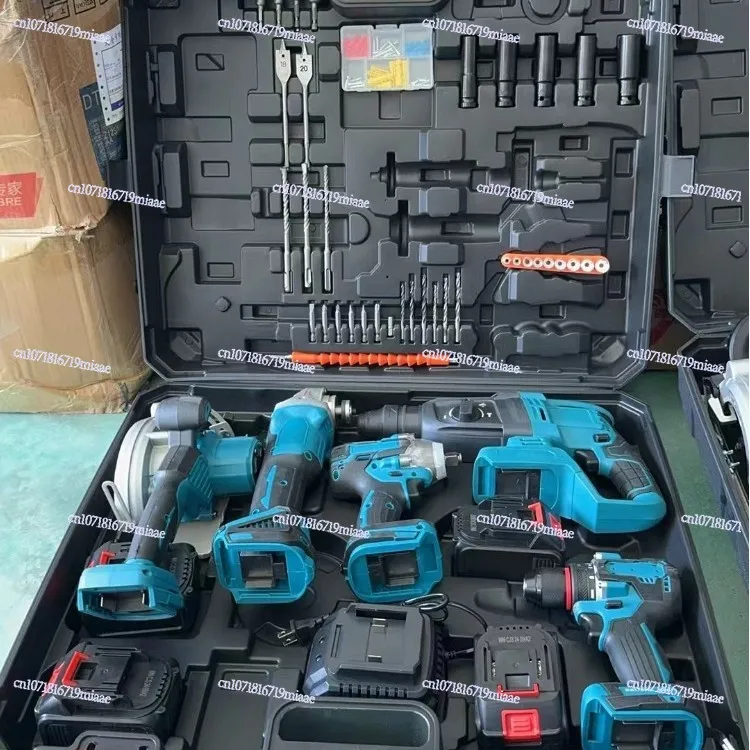

Бесщеточный высокомощный многофункциональный набор из 5 предметов, портативный набор литиевых батарей, многокомбинированный набор электроинструментов