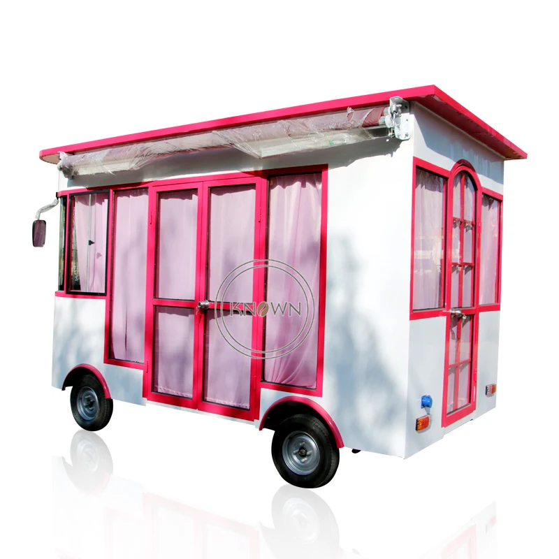 Fast Food Truck For Sale Street Legal Electric Car Mobile Food Vending Truck with Full Kitchen Equipment