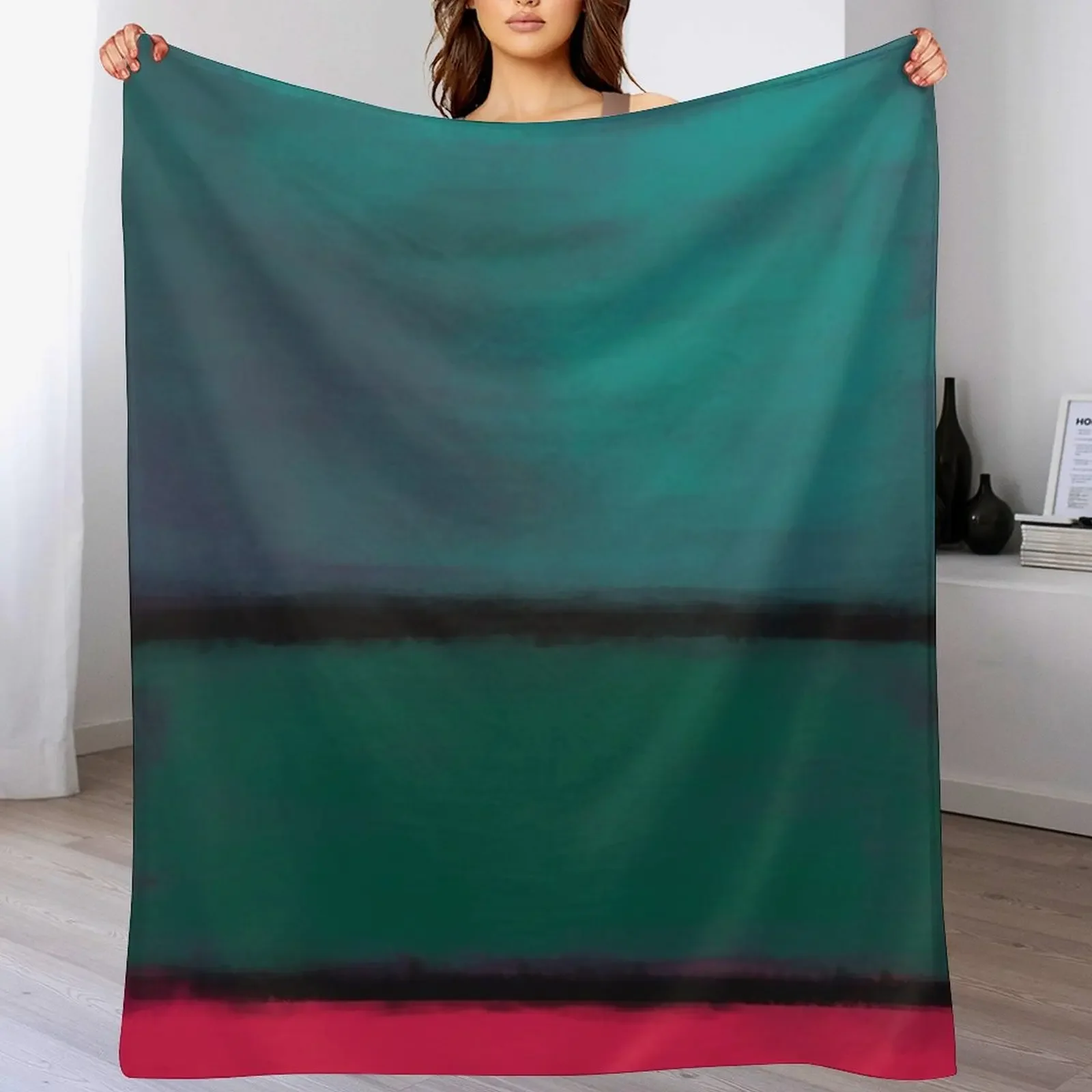 

Rothko Inspired #8 Throw Blanket Stain Resistant Cozy Warm Blanket