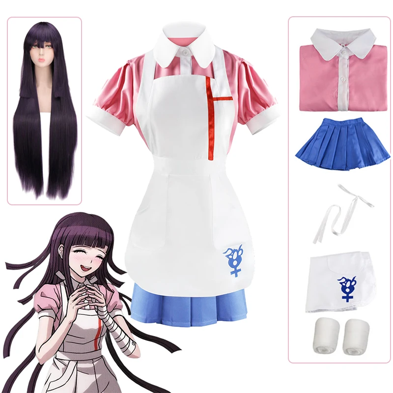 

Anime Danganronpa Cosplay Costume Mikan Tsumiki Cosplay Comic Uniform Women Role Playing Costume Halloween Costume