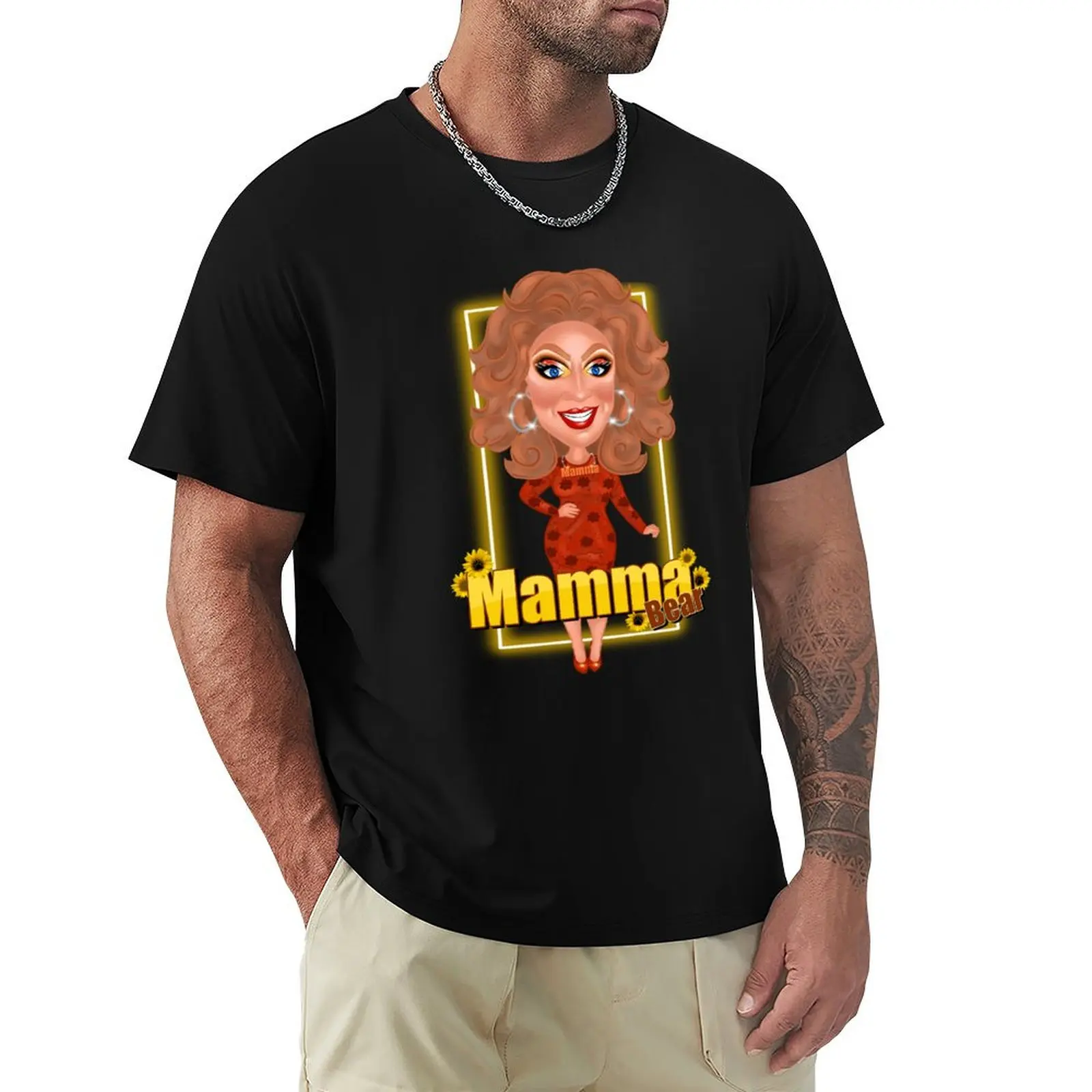 Mamma Bear T-Shirt Simple Casual Short Sleeve Tee