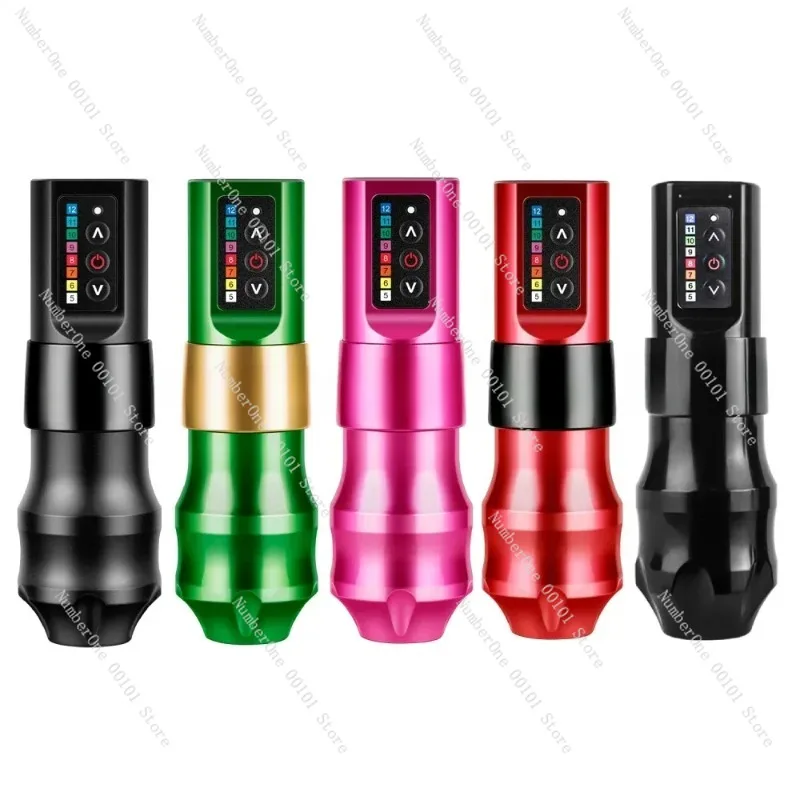 2 Battery EXO Wireless Tattoo Machine Pen 3.5mm/4.0mm Stroke Tattoo Pen Strong Coreles Motor for Tattoo Artist