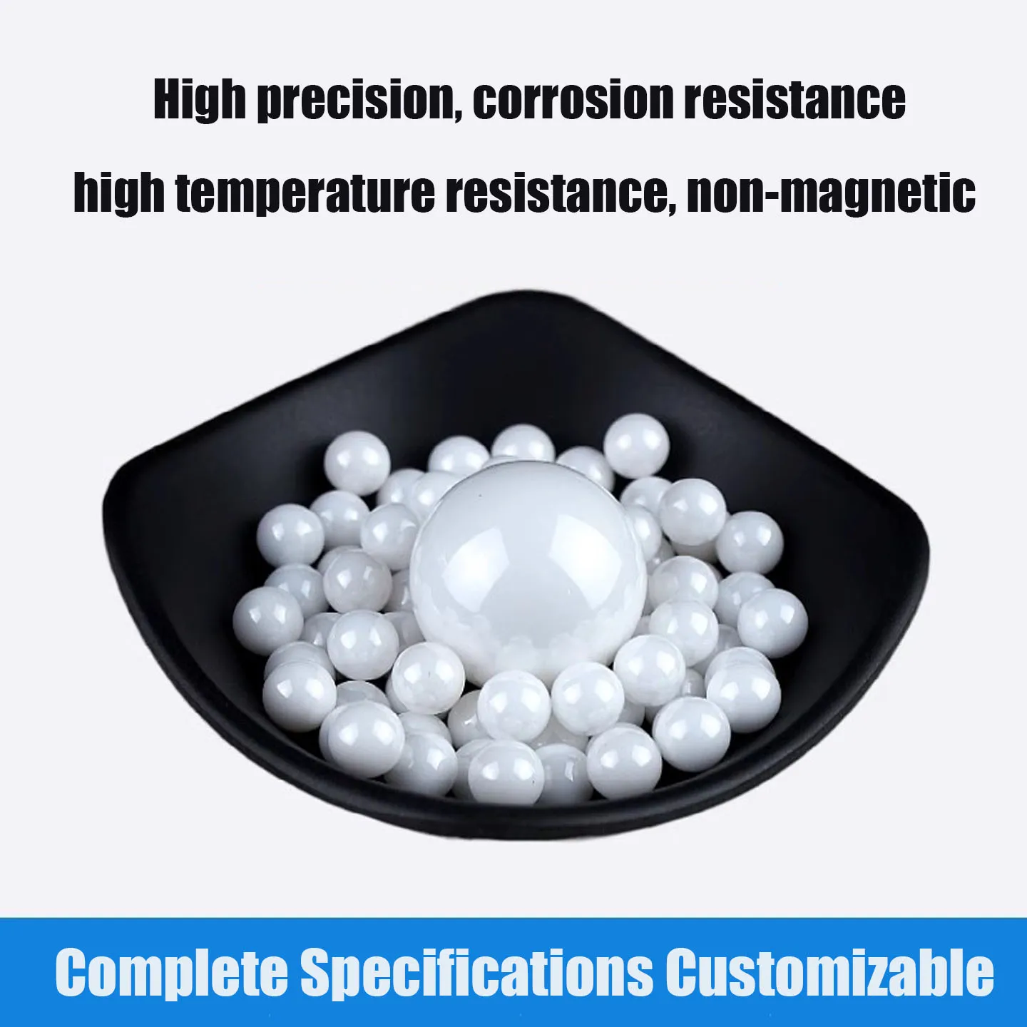 ZrO2 Zirconia Ceramic Balls 1-50mm,G10 High Temperature 800°C/Hardness HV1300 Precision Balls for Bearings/Valves/Aerospace