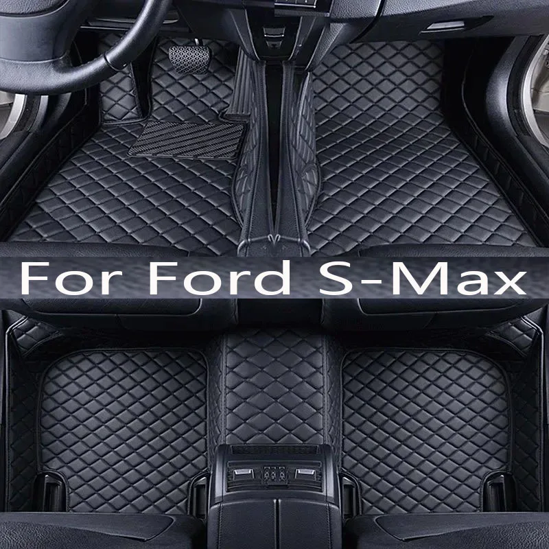 

Car Floor Mats For Ford S-Max MK1 2006~2014 7seat Anti-dirt Pads Full Set Waterproof Floor Mat Non-slip Carpets Car Accessories