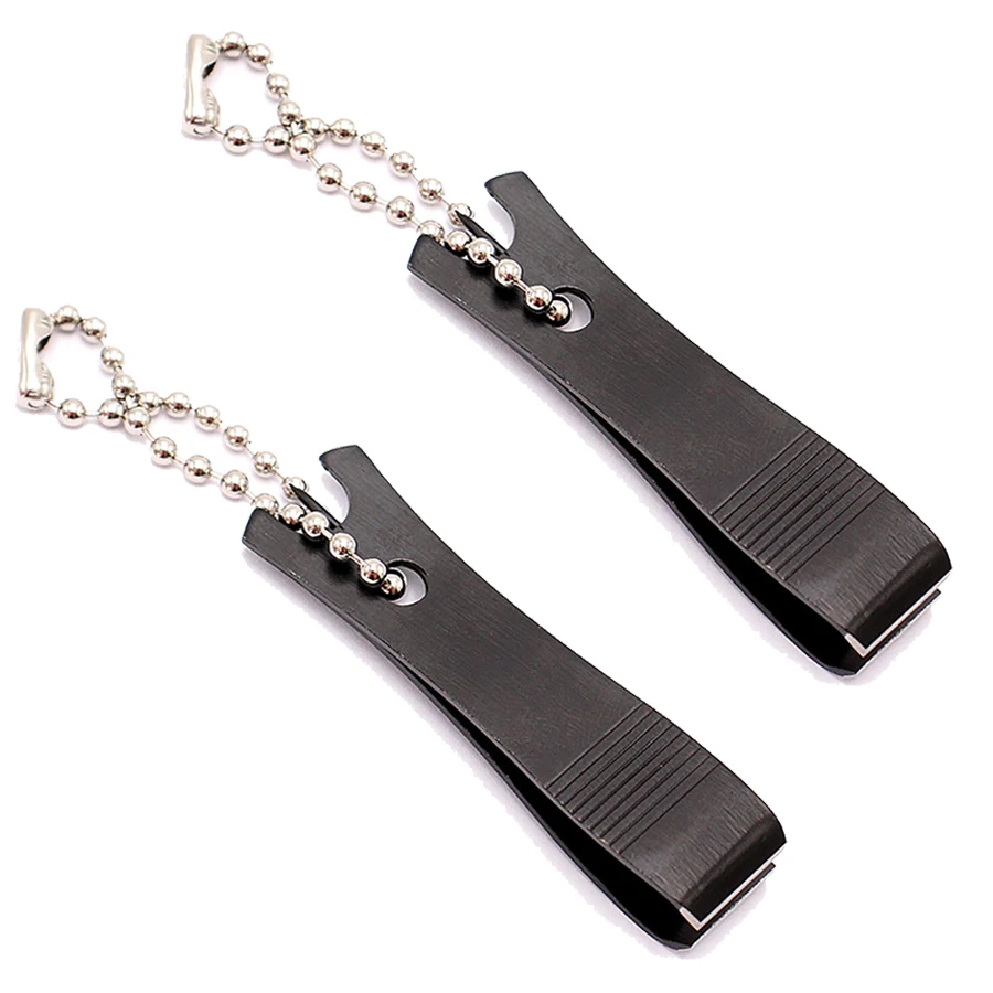 Tronchesi per pesca a mosca Tippet Cutter Leader Line Clipper con gancio trasparente linee in Nylon forbici utensili da taglio 2 pezzi