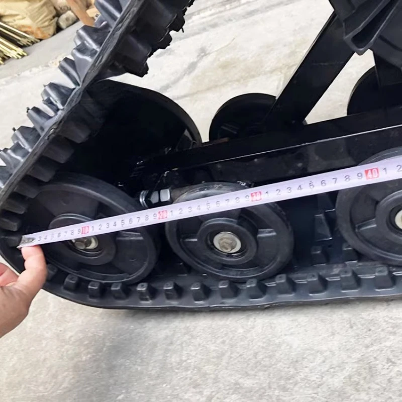 Modified Four-Wheel Snow Suitable for Motorcycle Big Bull ATV Accessories Rear Axle Non-Slip Triangle Track Sledge Tire