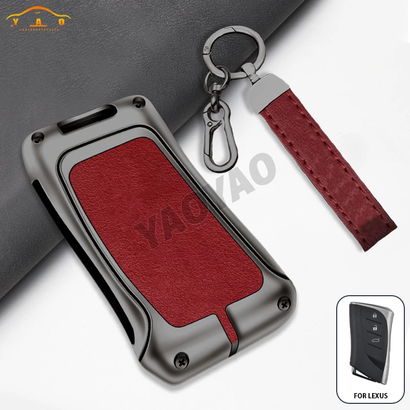 

Car Zinc Alloy Leather Key Cases Holder Cover For Lexus NX ES UX US RC LX IS 250h RX 350h LS 450h 260h 300h UX200 LM350H LM500H