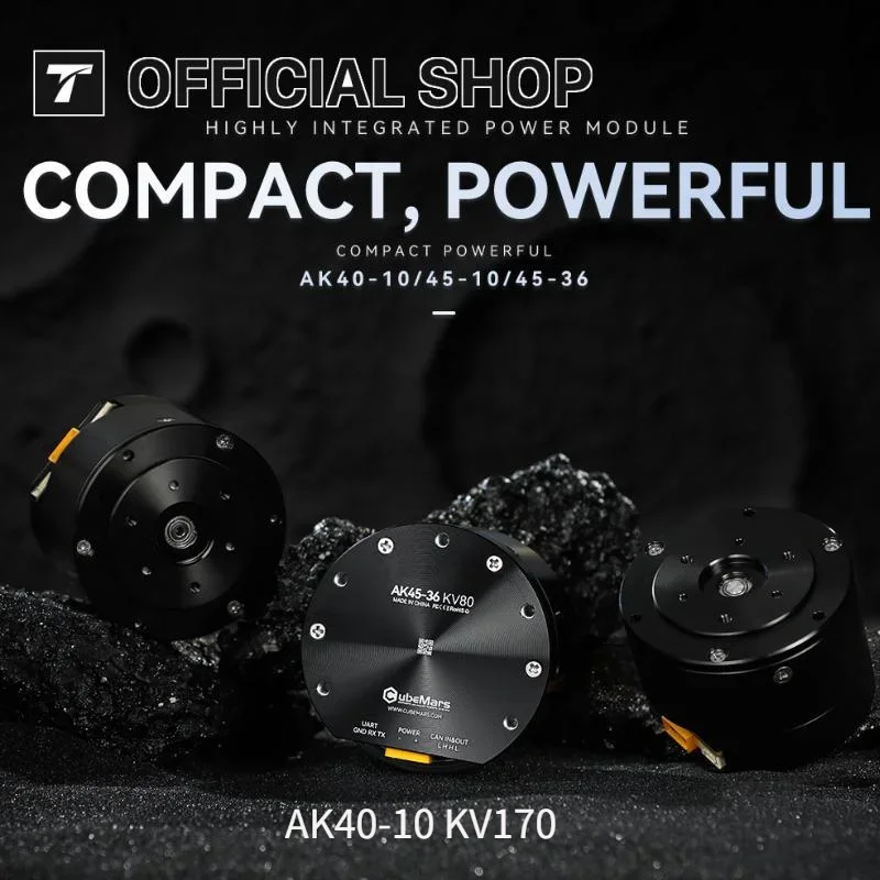 CubeMars AK40-10 KV170 Motor sin escobillas Modular dinámico para juntas de robot humanoide, robot de patas, exoesqueleto, piezas de robot DIY