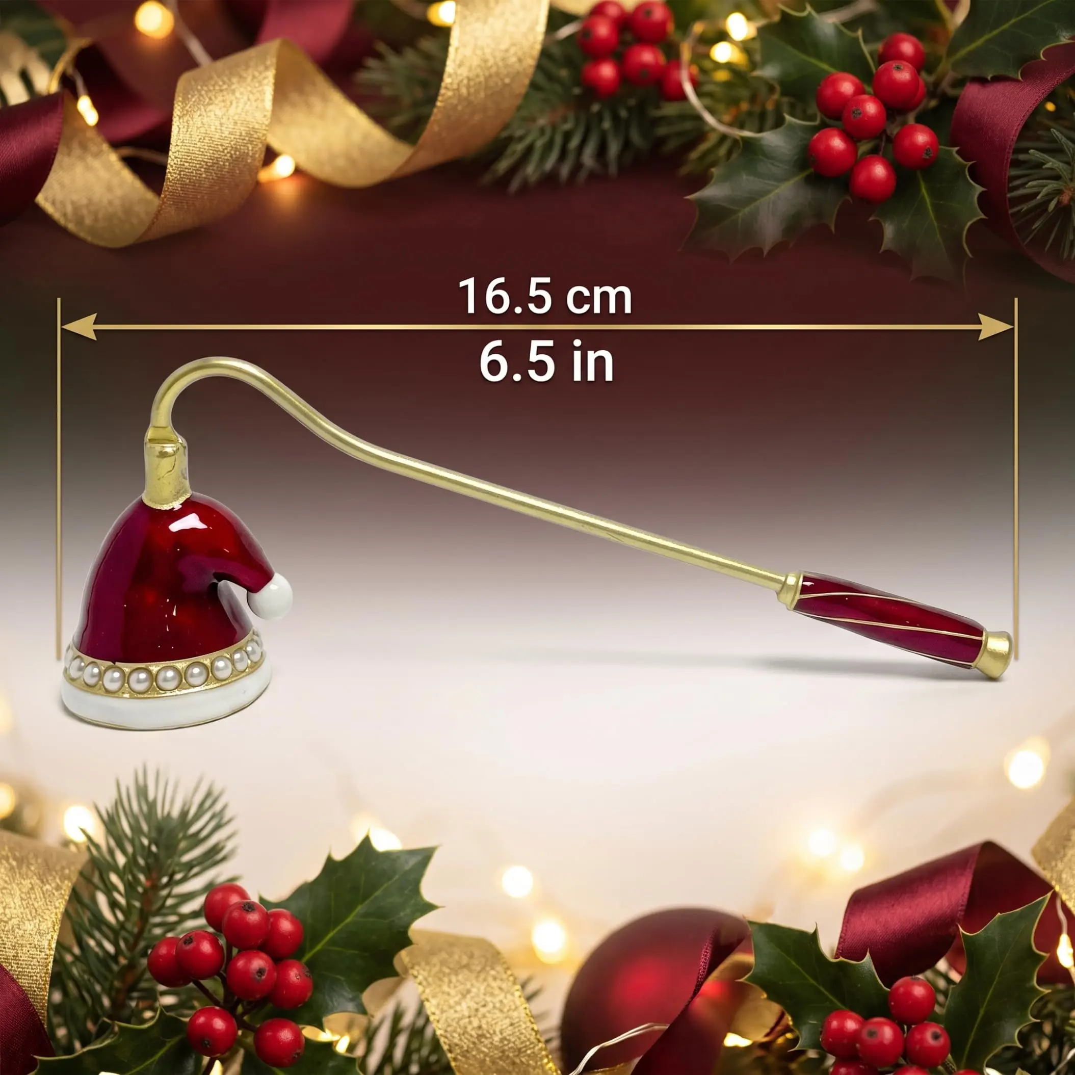 One-piece Christmas candle fire extinguishing cover, Santa hat-shaped candle extinguishing tool, holiday home decoration candle accessory, Christmas party tabletop decoration, creative gift