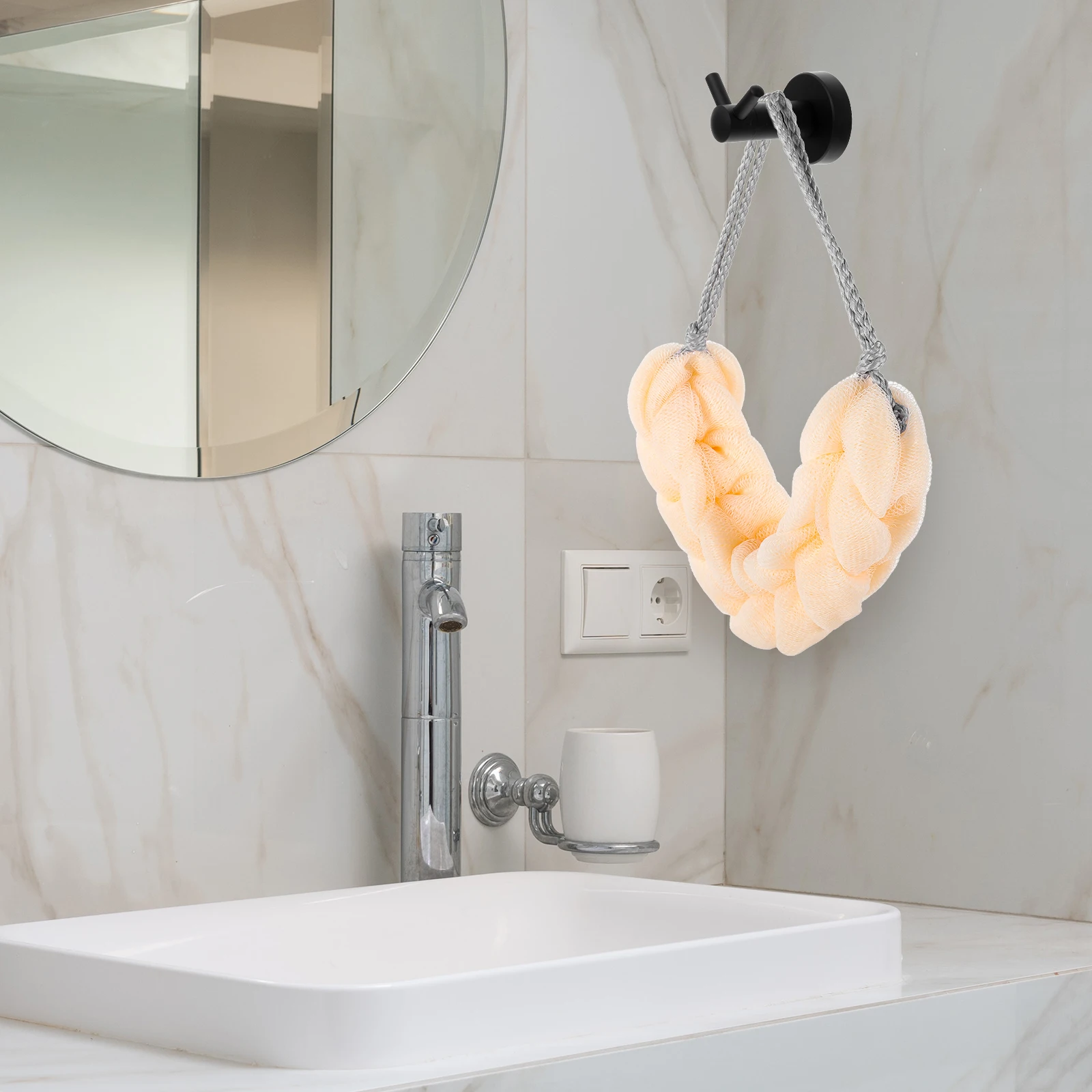 

2Pcs Bath Loofah Household Shower Balls Comfortable Body Scrubbers for Exfoliating Dead Skin Gentle Cleaning Portable Shower