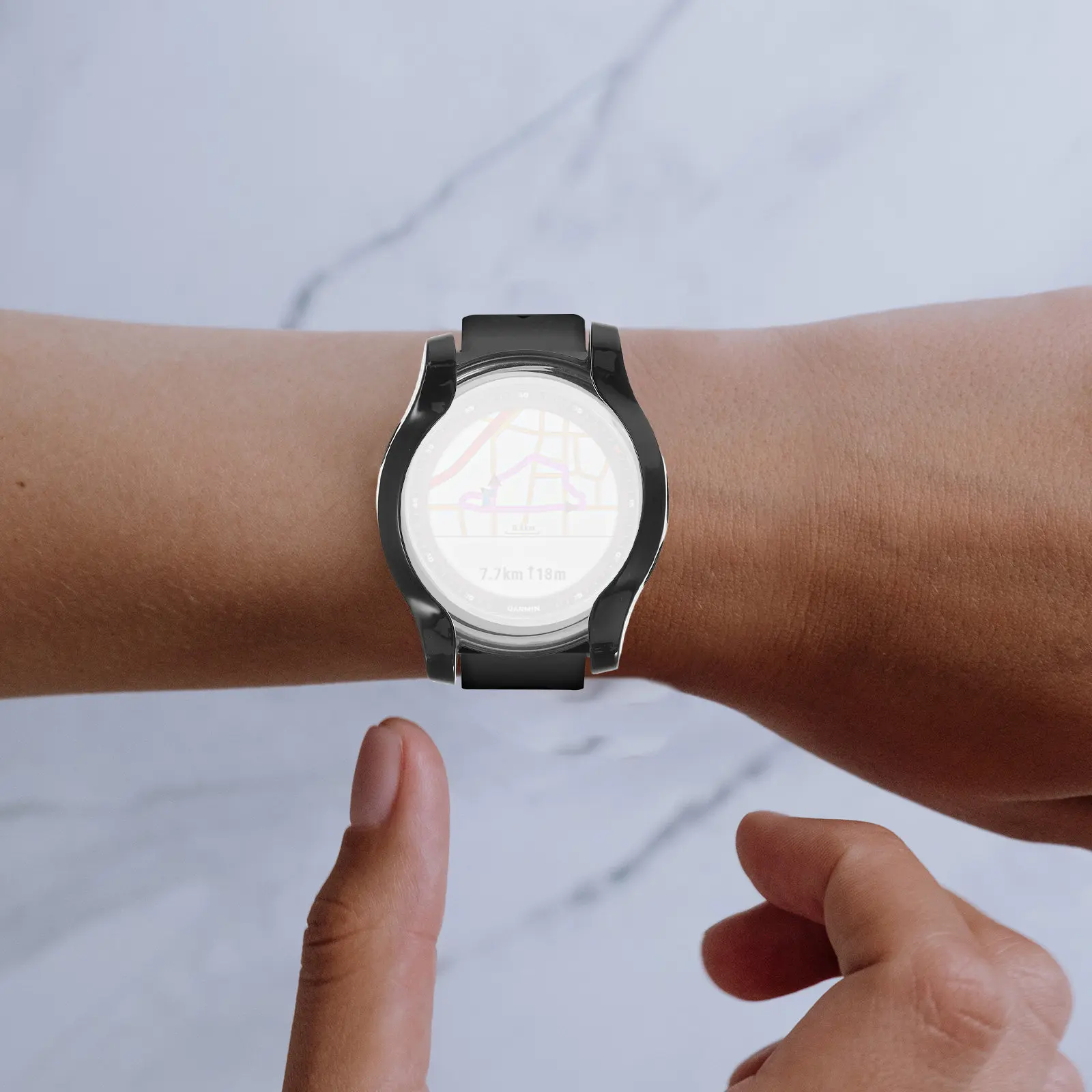 

Electroplated Protective Watch Cover Frame for Forerunner 935 945 Tpu Smartwatch Case Cover Shockproof Anti-Yellowing