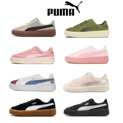 PUMA Basket Platform Suede Retro Sports Anti slip Lightweight Low cut Board Shoes for Women PUMA Rihanna 2