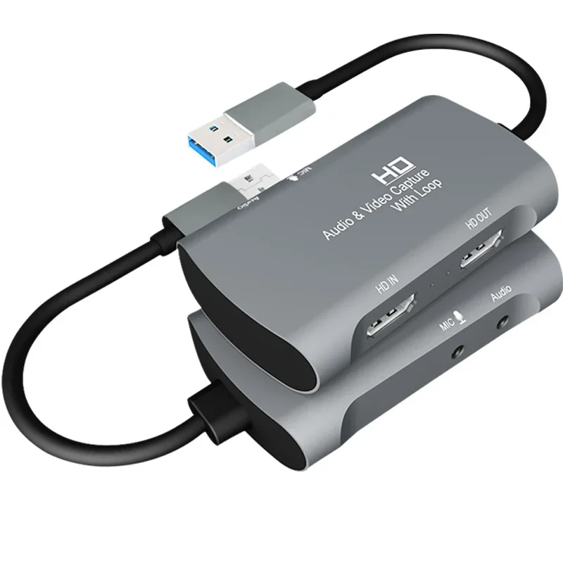 4K HDMI USB 3.0 Video Capture Card - High Definition Game Streaming and Recording for OBS