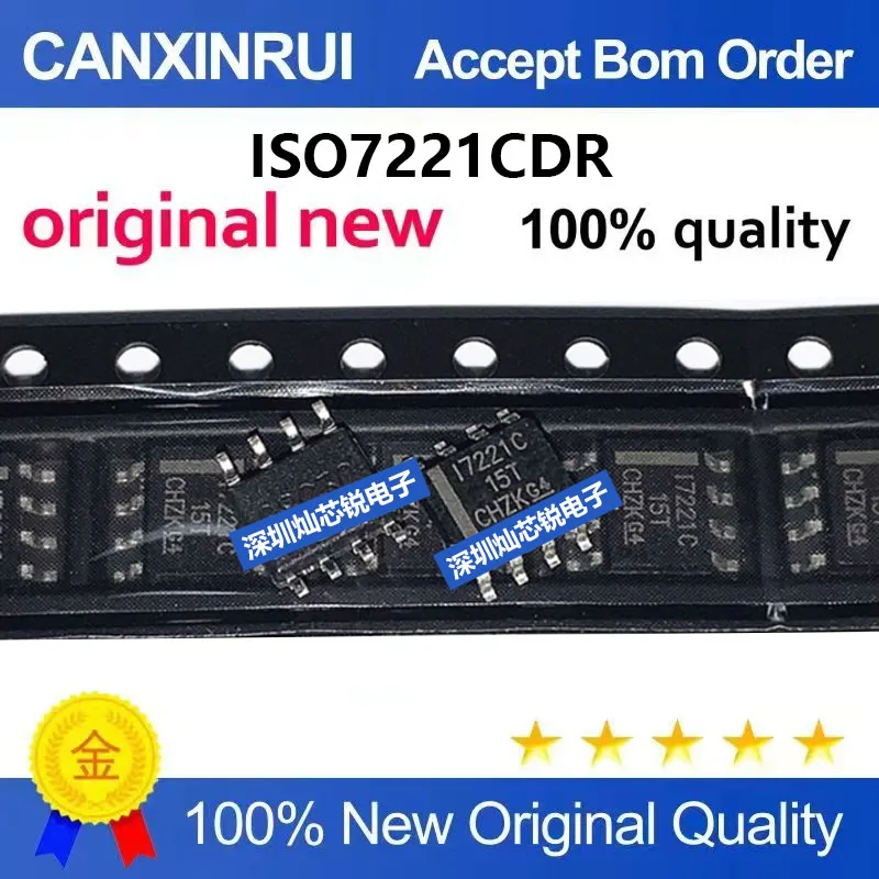 (5-100pieces)Brand new original ISO7221CDR I7221C SMD SOP8 digital isolator integrated circuit