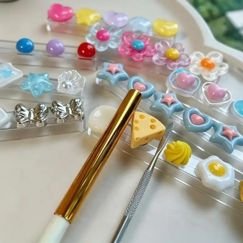 Cartoon Nail Art Brush Holder Desktop Organizer Salon Manicure Tool Storage Rack For Nail Brushes Decoration