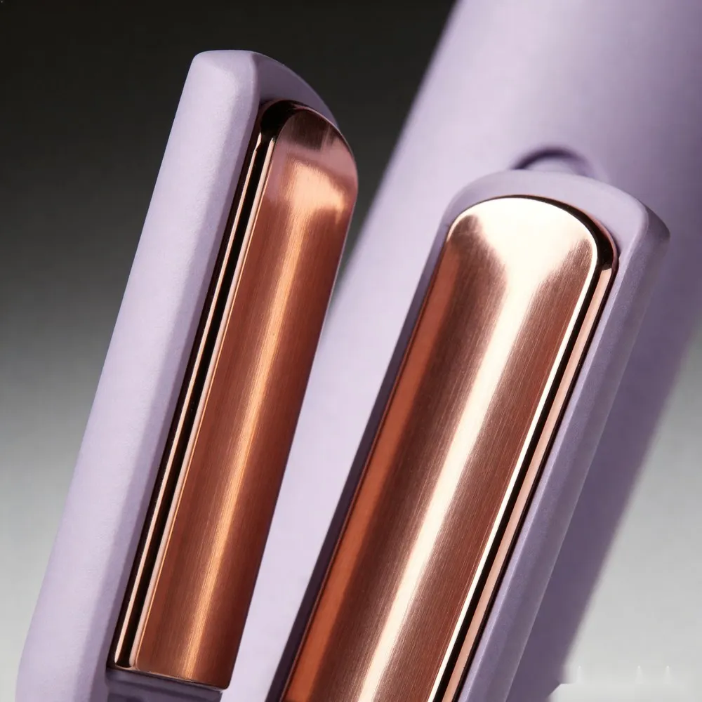 French Egg Roll Curling Iron Deep V Cat Paw Plate Large Wave Wavy Hair Styling Tool Ceramic Ionic Anti-Scald Fast Heat Up view 5