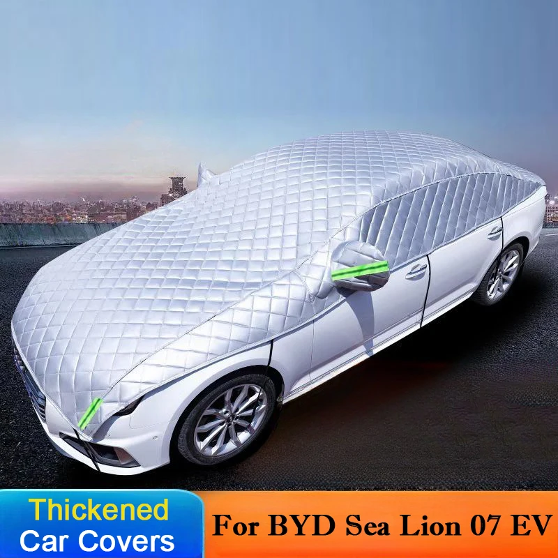 

For BYD Sea Lion 07 EV Waterproof Car Half Covers Hail Proof Cover Awning Protective External Outdoor Windshield Vehicles Rain