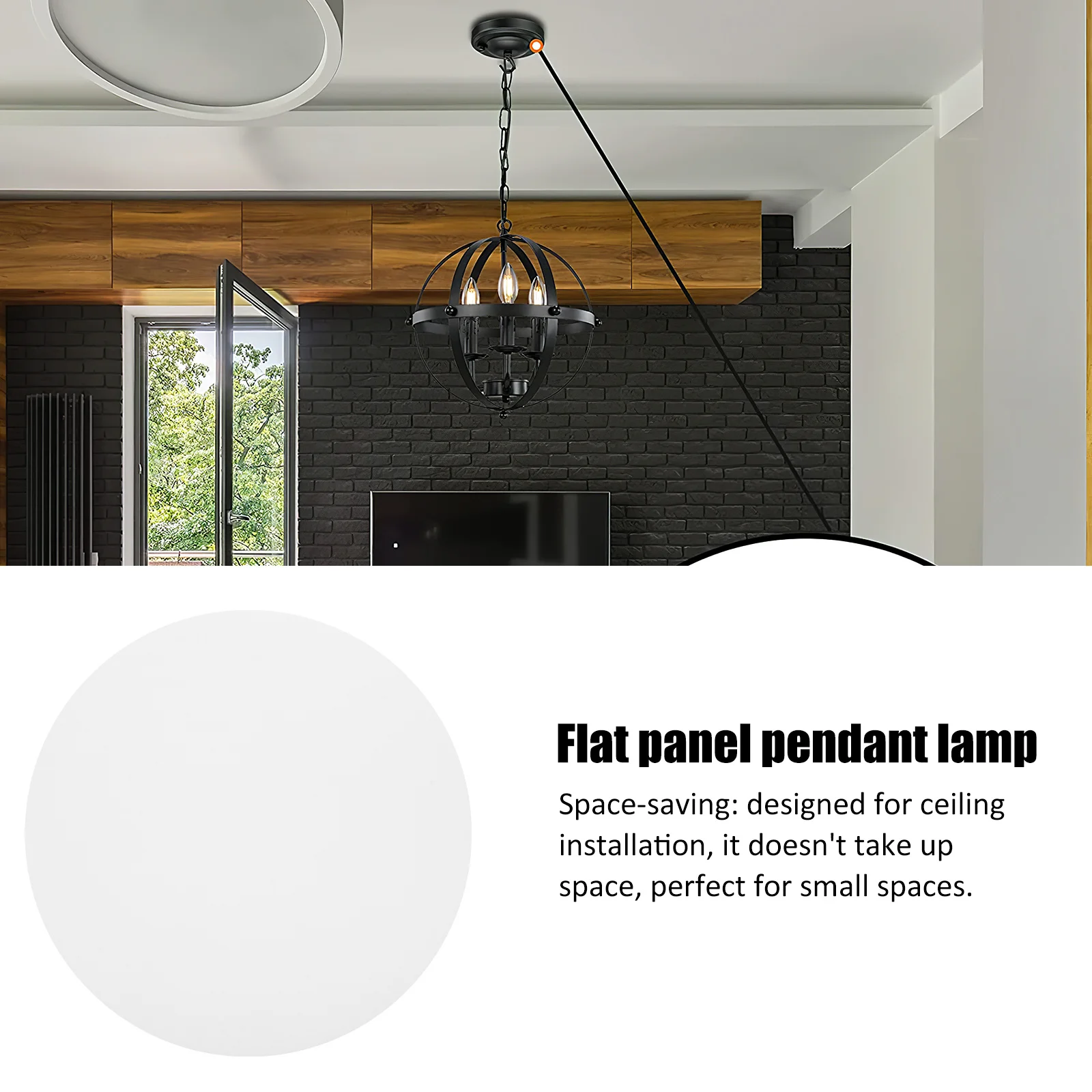 

Acrylic Chandelier Diffuser Panel Round Design Soft Lighting Anti Dazzling Lampshade Easy Install Ceiling Light Cover