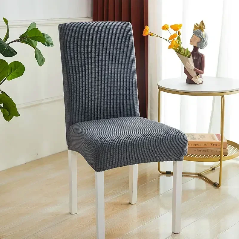 High Elastic Dining Chair Cover Dining Room Waterproof Adjustable Chairs Case Seat Cover Stretch Wedding Banquet Home Decoration