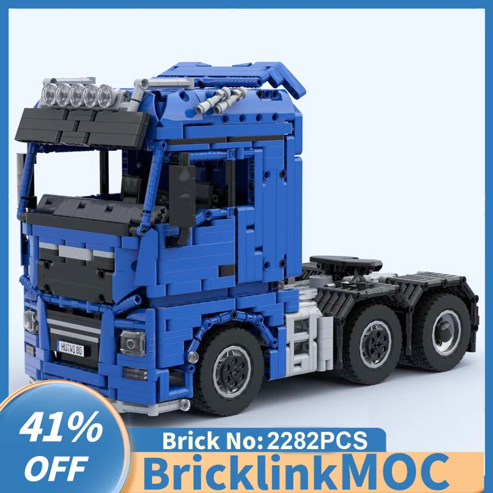 

2282PCS MOC 6x4 MAN TGX Engineering Container Semi Tractor Tower Head RC Dump Truck DIY creative ideas ToyGift technology Blocks