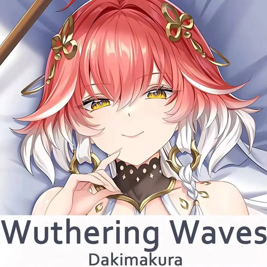 

Changli Dakimakura Waves Wuthering 2WAY петля наволочка для тела чехол аниме подушка