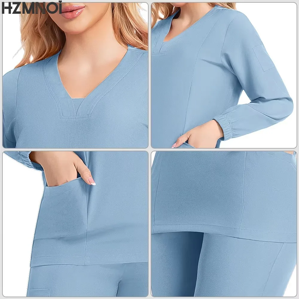 Neuer medizinischer Laborkittel, chirurgische Uniform, Krankenhaus-Zahnarzt, Klinik, Salon, Apotheke, Haustieranzug, Scrubs, Laborkittel, Krankenschwesteruniform, Spa-Uniform