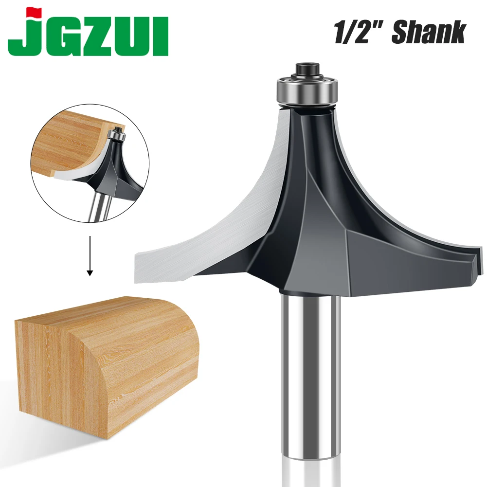 Fresadora de Carboneto de Tungstênio para Madeira Haste Canto Redondo sobre Router Bit Carpintaria 12 mm