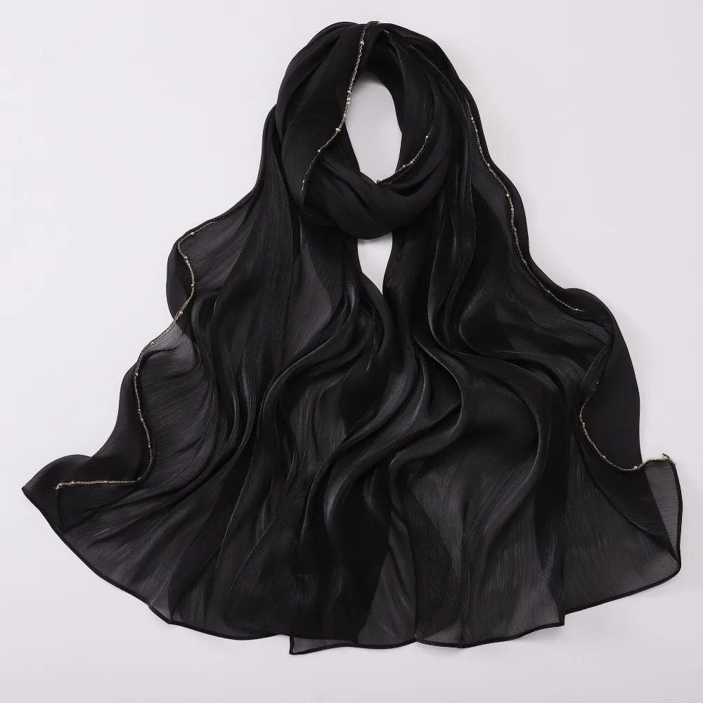 lenco-de-seda-liso-da-moda-com-corrente-dourada-unilateral-xale-protetor-solar-brilhante-veu-hijab-longo-de-chiffon-para-uso-externo