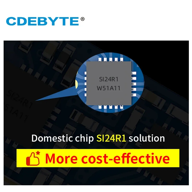 Si24R1 2.4GHz PA LNA rf moduล SPI 100mW 20dBm E01C-ML01DP5 CDEBYTE 2.5km daleki zasiฤg bezprzewodowy nadajnik i odbiornik nRF24L01+