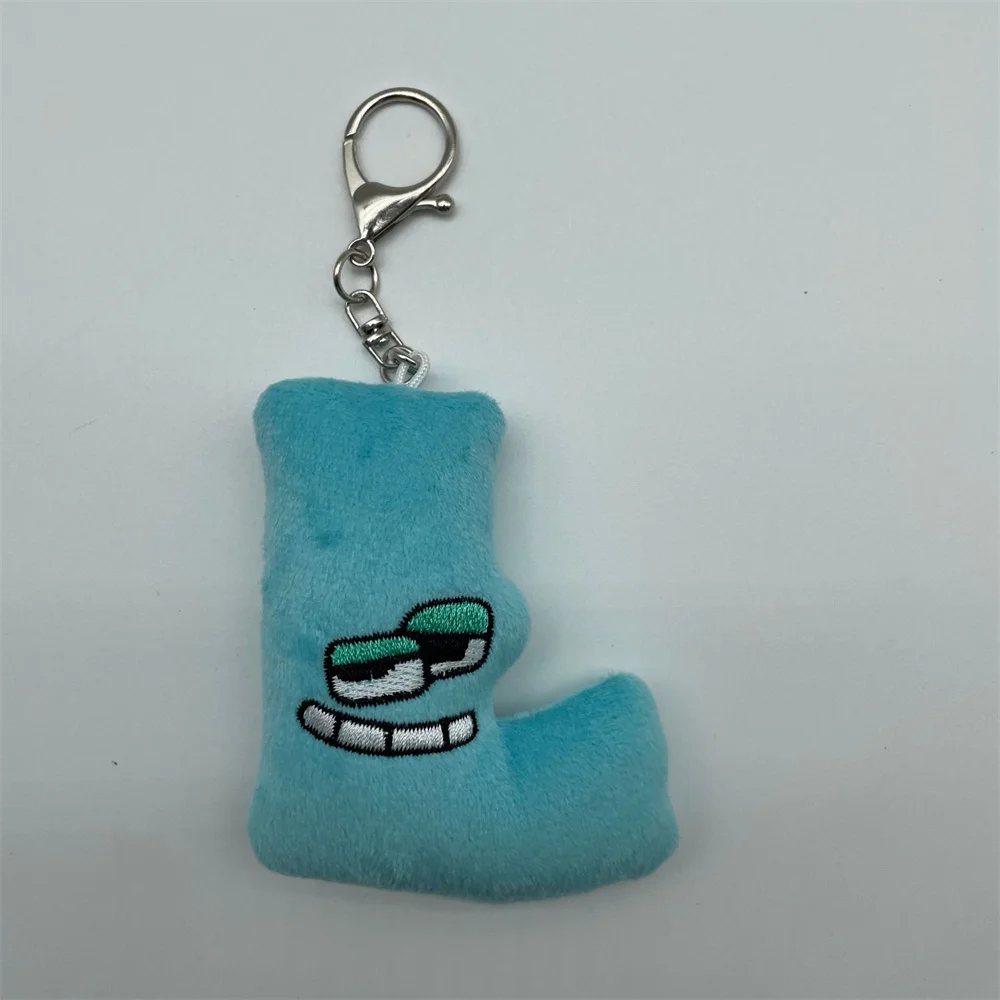 A-z  Alphabet Lore Plush Keychain Preschool Educational Embroidery English 26 Letter Cute Animal Plushie Pendant For Kids Gift