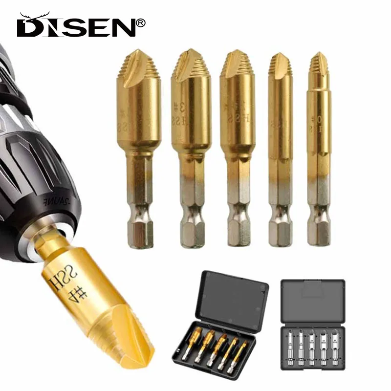 Damaged Screw Extractor Drill Bit Single Head Drill Out Broken Screw Bolt Remover Extractor Tool Set Easily Take Out