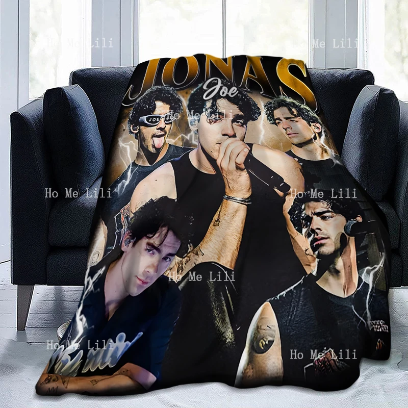 Joe Jonas Vintage Gift Flannel Suitable For All Seasons Personalized Blanket