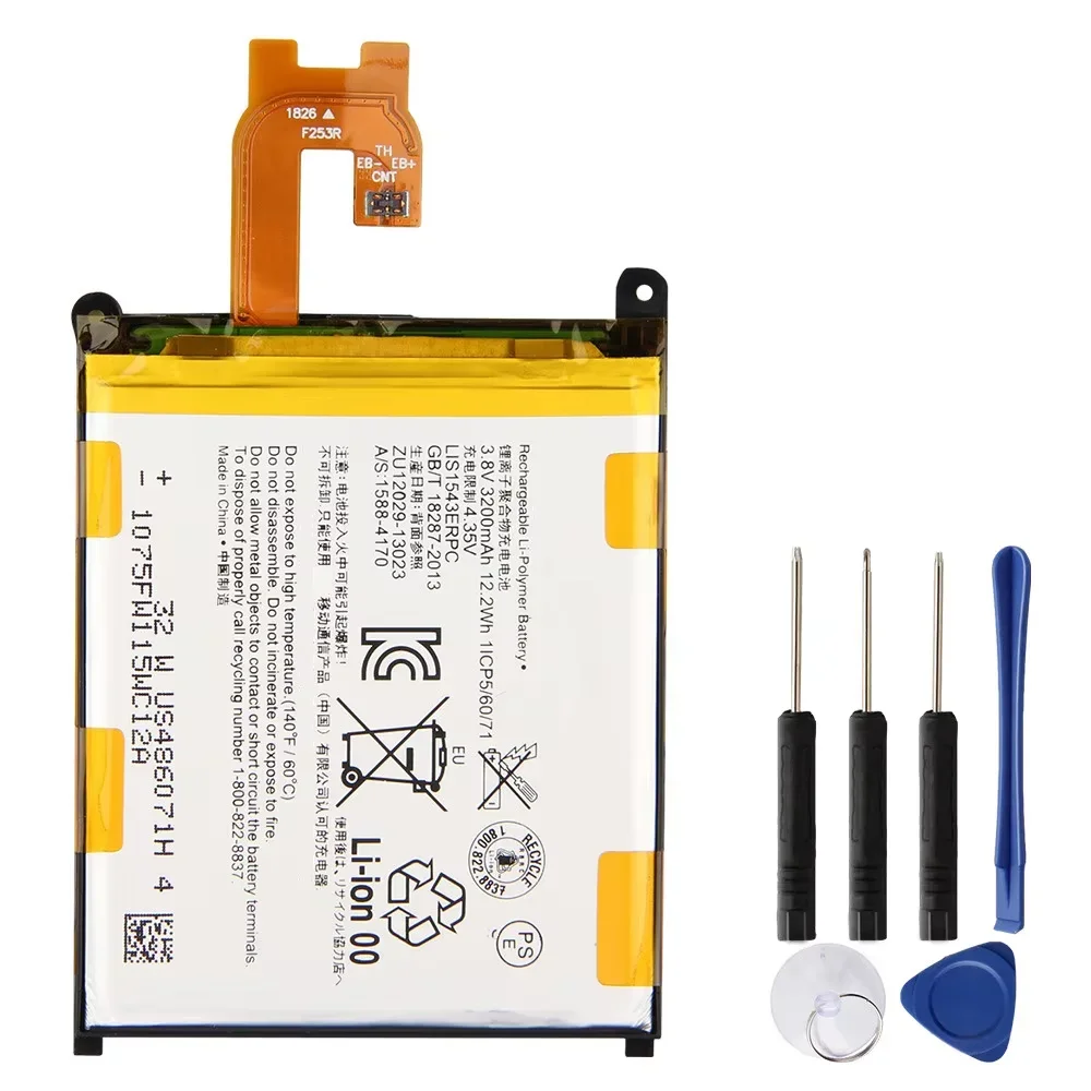 Replacement Battery LIS1543ERPC For Sony Xperia Z2 L50w Sirius SO-03 D6503 D6502 Built-in Phone Battery Quality Batteries