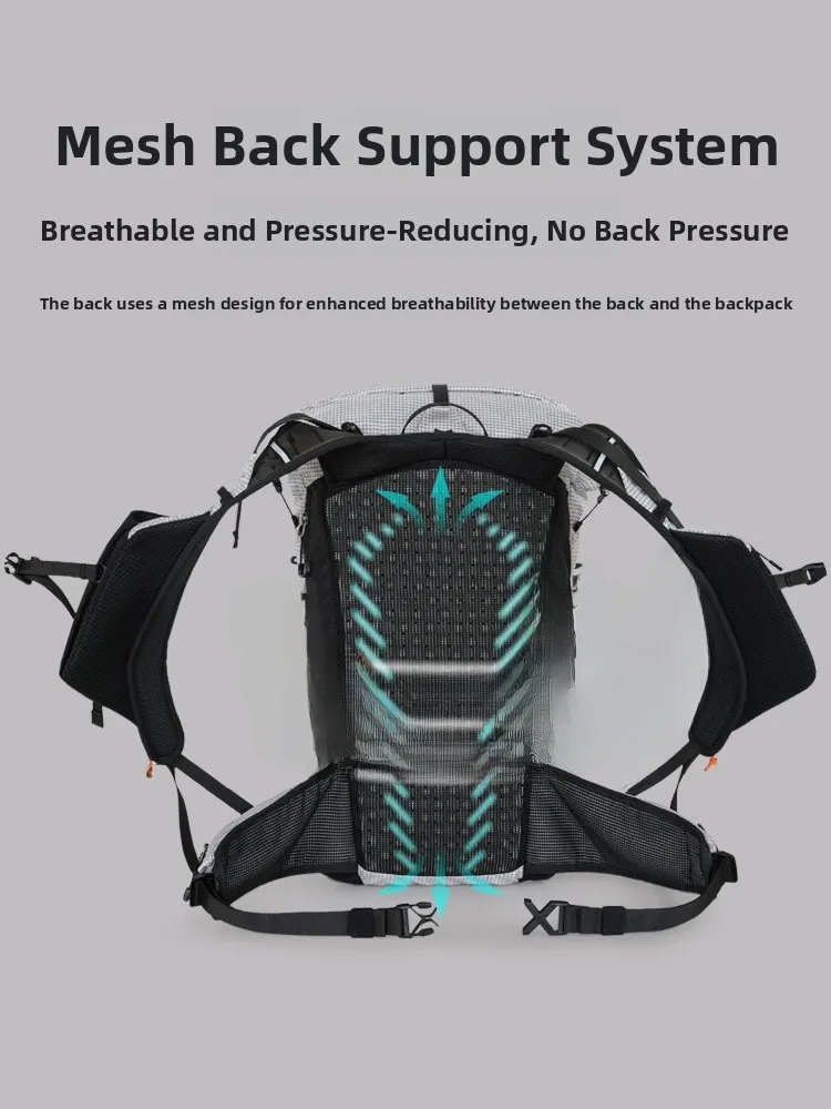 Inoxto Outdoor Hiking Backpack Large Capacity Water Bottle Bag Lightweight Mountain Climbing Bag Unisex Soft Sports Bag view 4