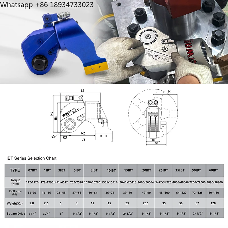 WREN High Quality Hydraulic Torque Wrench CE ISO9001 Certified for Industrial Bolt Tightening Applications