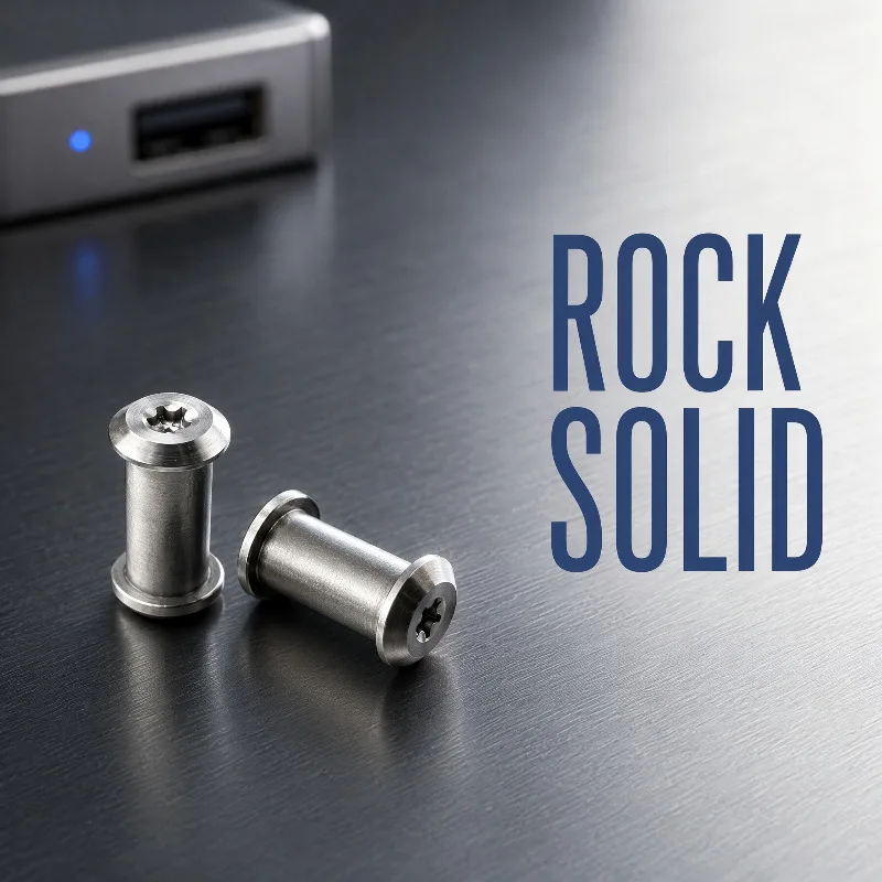 2 Sets T8 Plum Head M3.5 Stainless Steel Screws Rivets for DIY Knife Handle Furniture Processing Fastening
