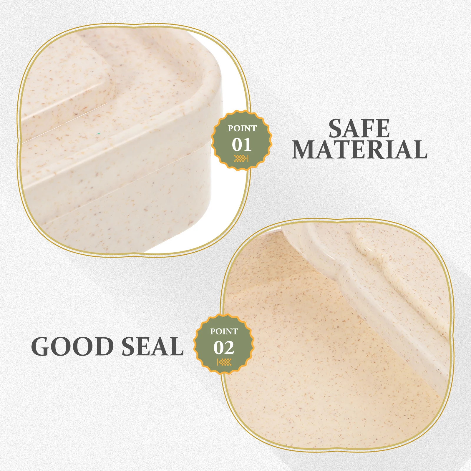 

4Pcs Portable Bread Storage Box Sealed Food Holder Picnic Outdoor Camping Fresh Keep Container Organizer Sandwich Containers